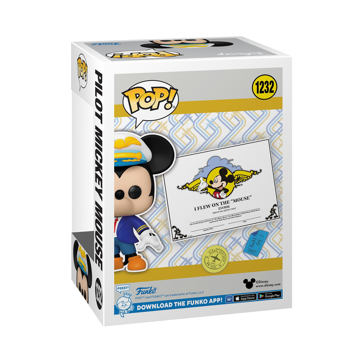 Funko POP! Disney Mickey Mouse One: Walt’s Plane - Pilot Mickey Mouse 1232