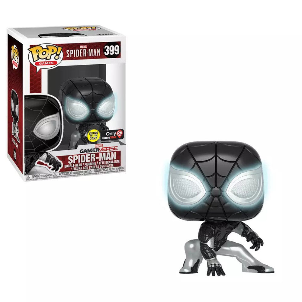 Funko POP! Marvel Spiderman (Black Suit) 399 (GITD)