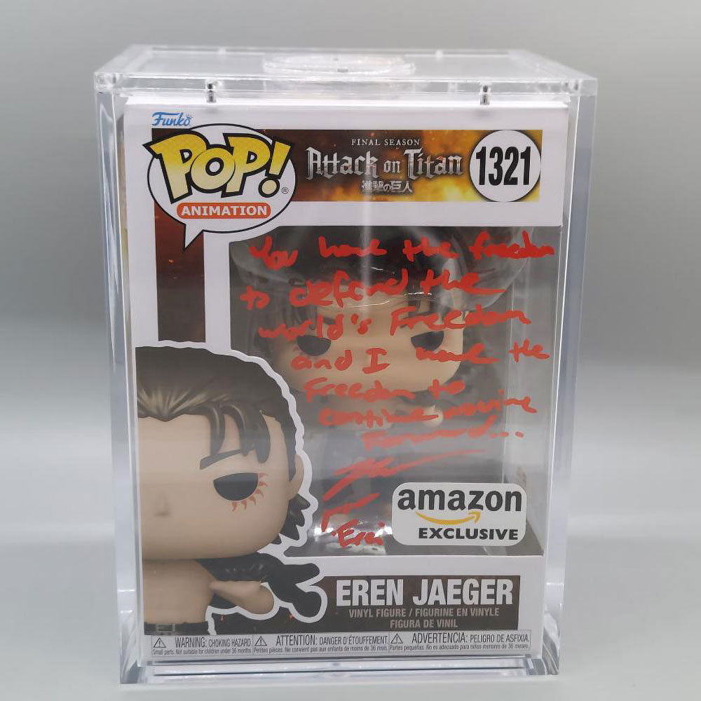 Funko POP! Signature Series Attack on Titan Eren Jaeger (Final Season) 1321 (Metallic) PSA 2C88420