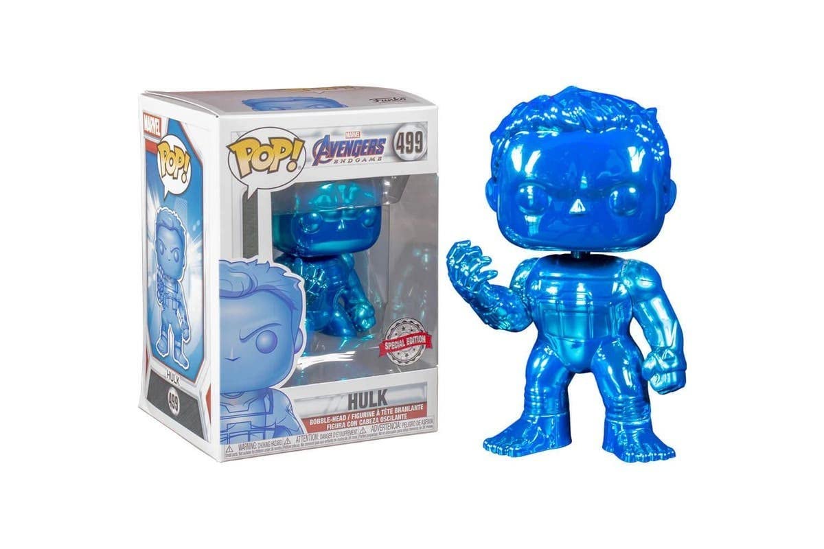 Funko POP! Marvel Avengers Endgame Hulk 499 Blue Chrome Edition