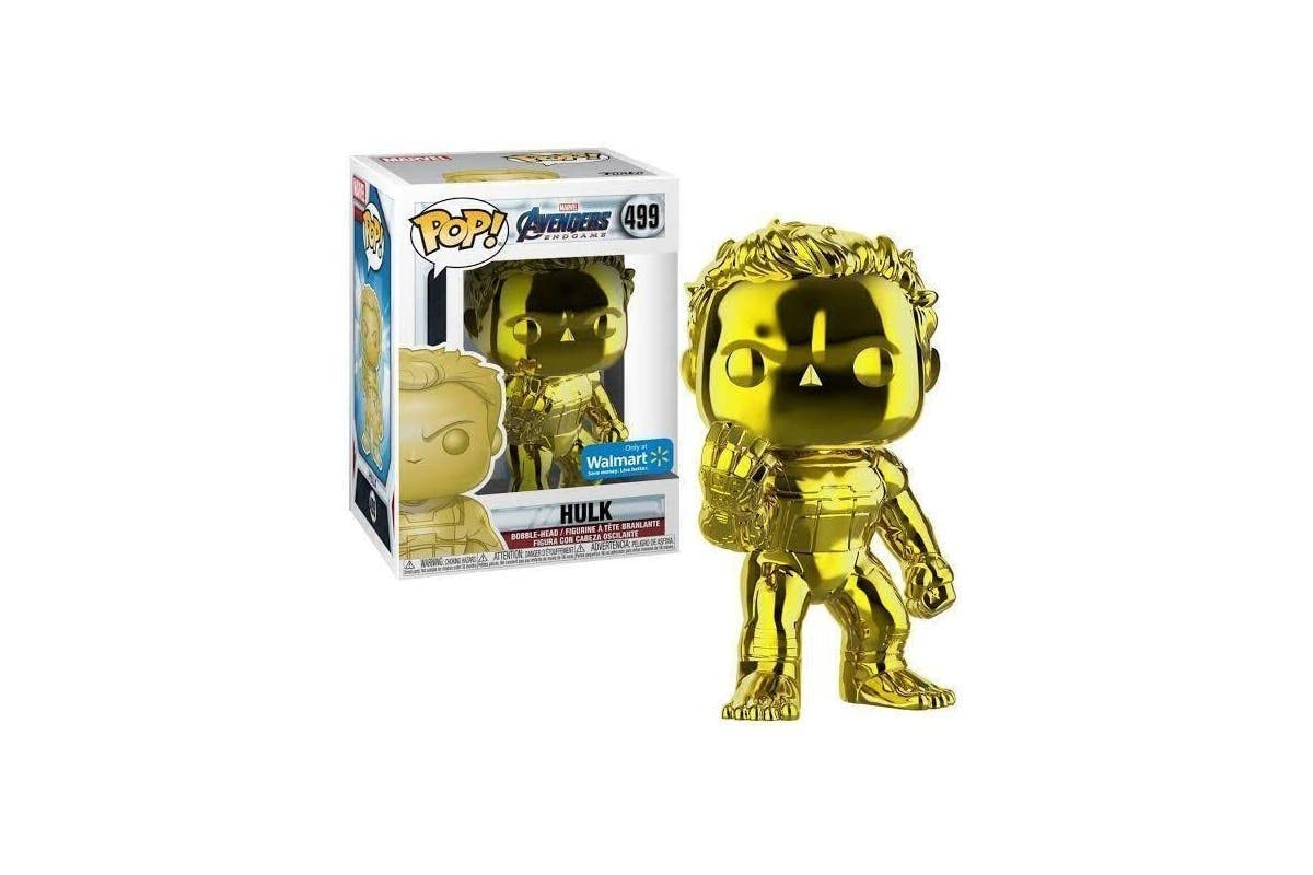 Funko POP! Marvel Avengers Endgame Hulk 499 Yellow Chrome Edition