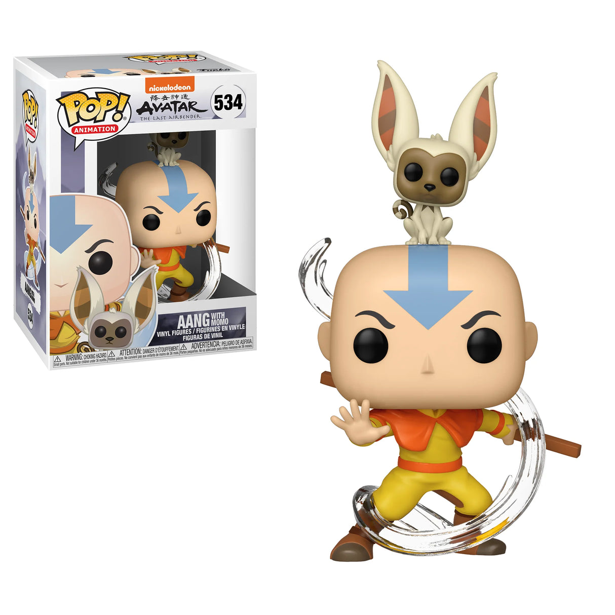 Funko POP! Avatar The Last Airbender Aang with Momo 534