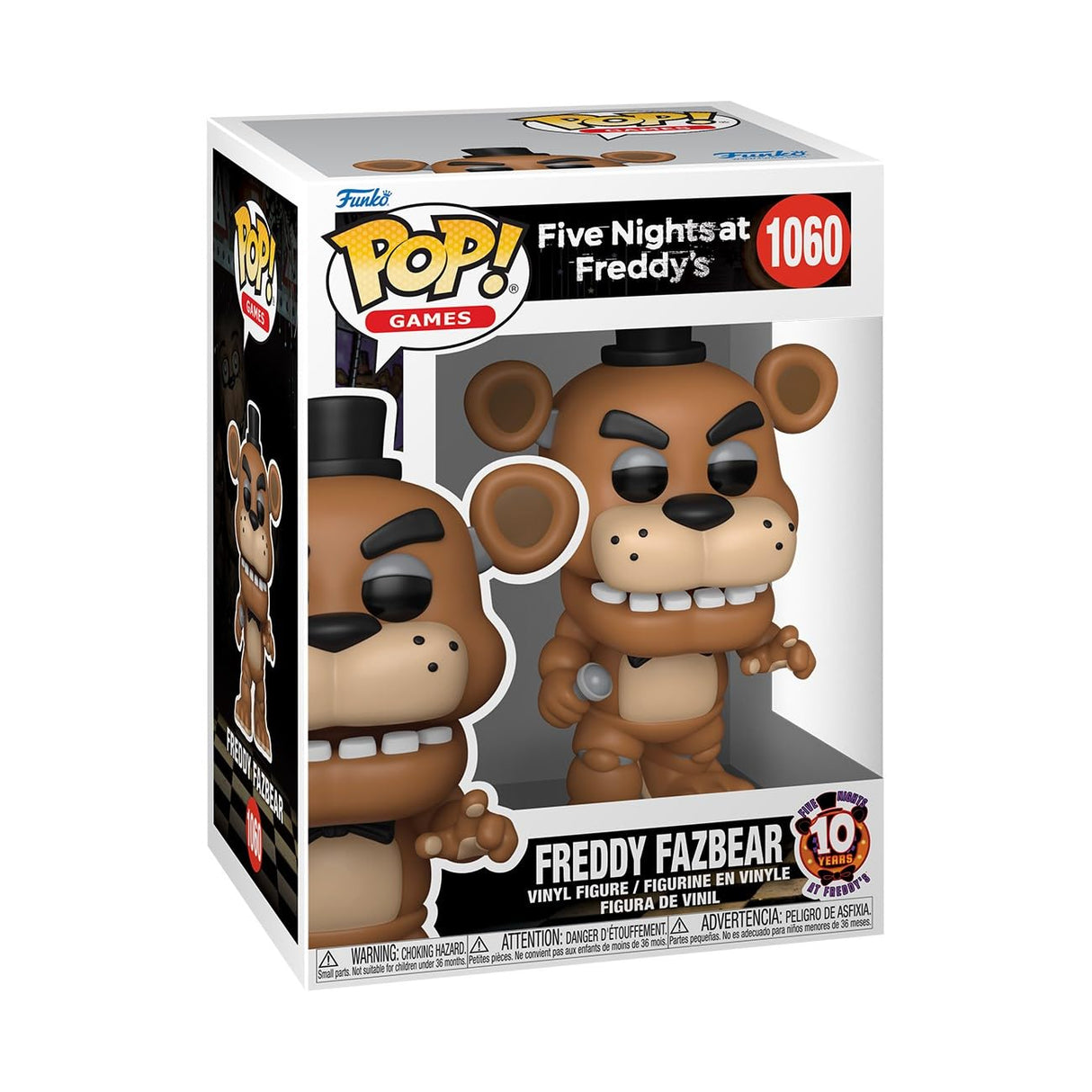 Funko Pop! Games: Five Nights at Freddy's (FNAF) 10th Anniversary - Freddy Fazbear 1060