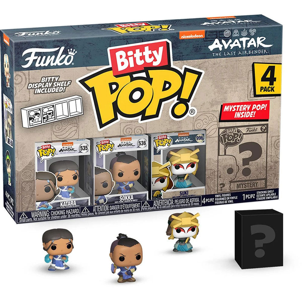 Funko Bitty POP! Avatar the Last Airbender (Katara, Sokka, Suki) 4-Pack