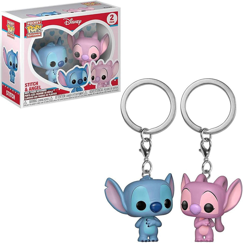 Funko Disney Lilo and Stitch Angel and Stitch 2 Pack Keychain