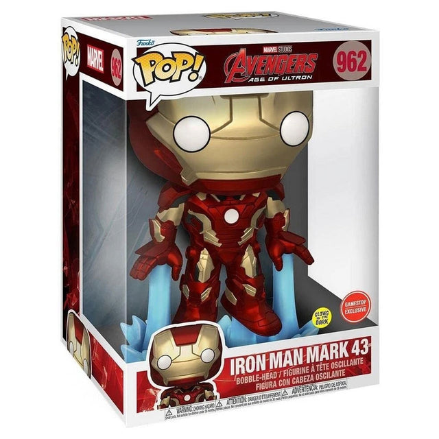 Funko POP! Marvel Avengers Age of Ultron Iron Man Mark 43 962 Jumbo GITD