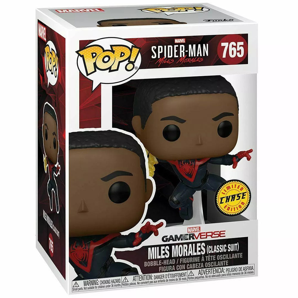 Funko POP! Marvel Spider-Man Miles Morales Classic Suit 765 Chase | POP SCV