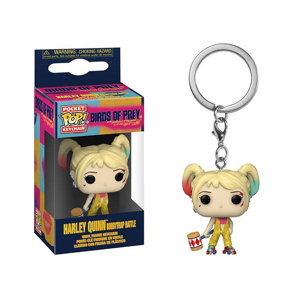 Funko POP! DC Birds of Prey Harley Quinn Boobytap Battle Keychain