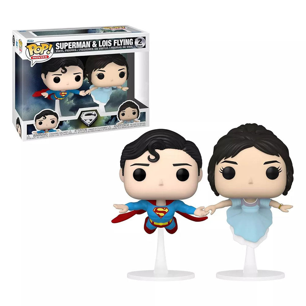 Funko POP! DC Superman and Lois Flying 2 Pack (Zavvi Exclsuive)