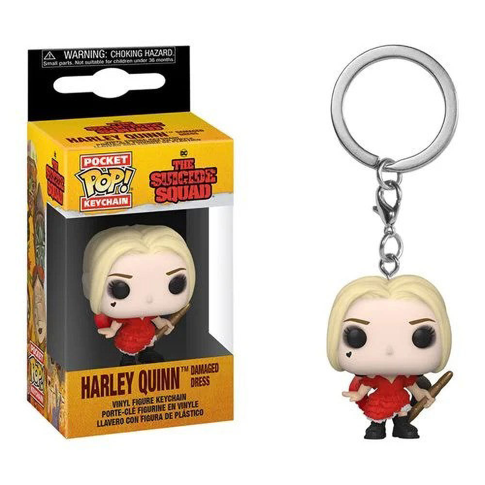 Funko POP! DC The Suicide Squad Harley Quinn Damaged Dress Keychain