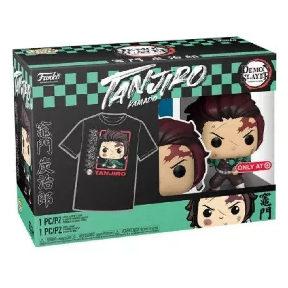 Funko POP! Demon Slayer Tanjiro Kamado Tee Bundle (Large)