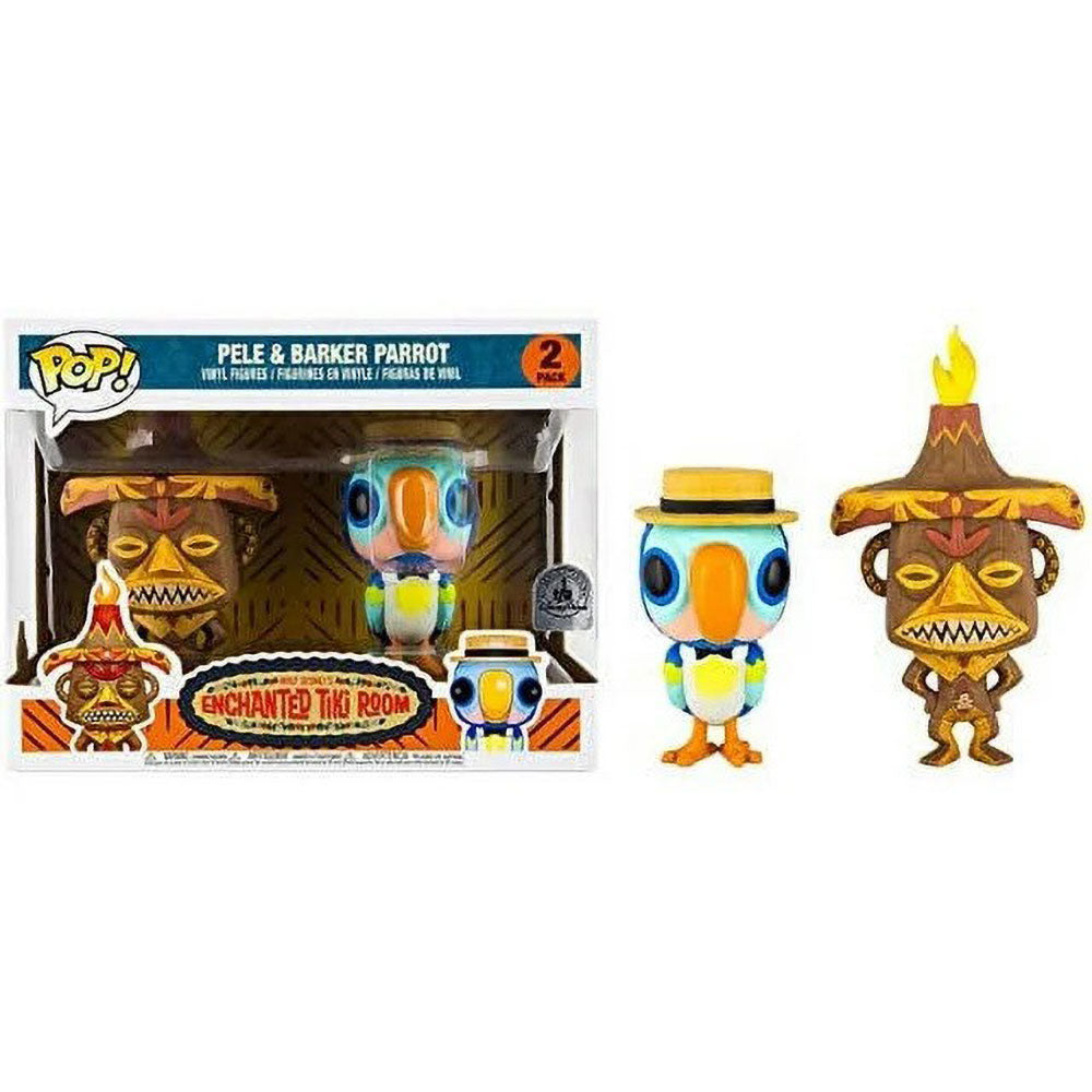 Funko POP! Disney Enchanted Tiki Room Pele and Barker Parrot 2 Pack