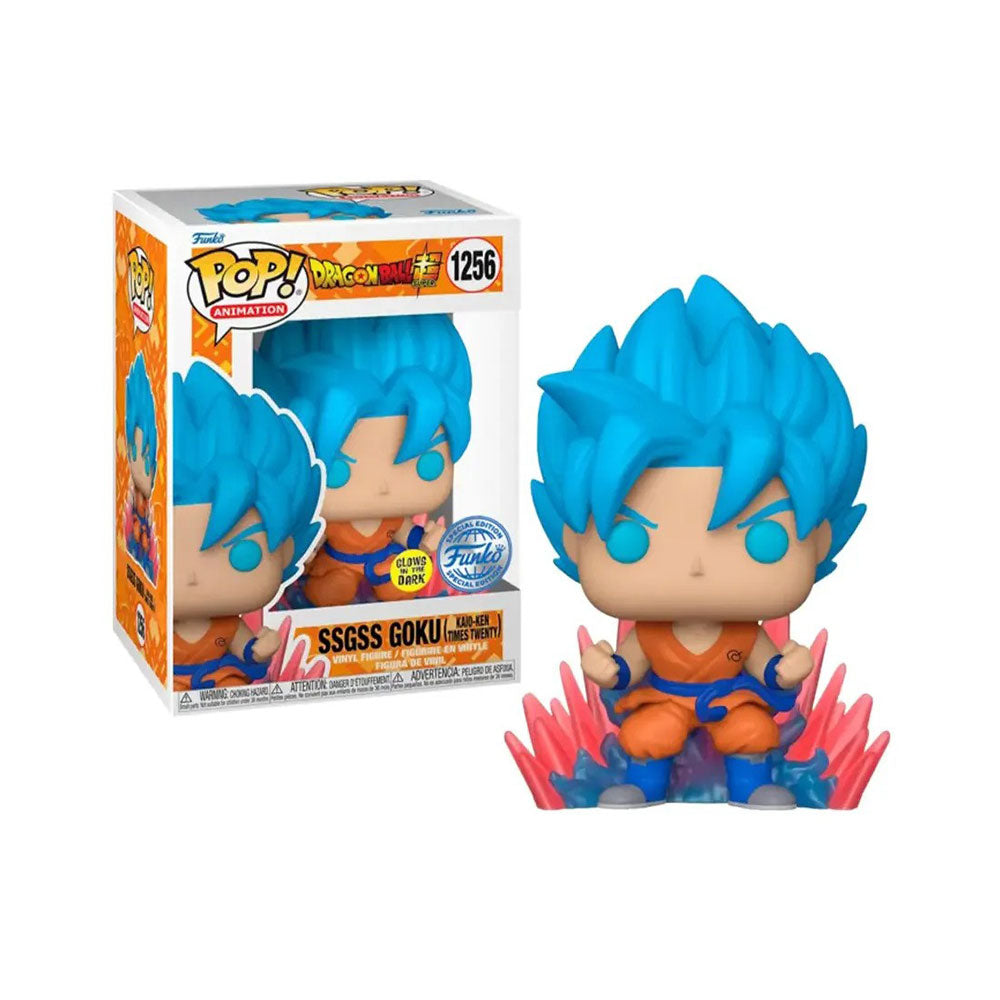 Funko POP! Dragonball Super SSGSS Goku (Kaio-Ken Times Twenty) 1256 (GITD)