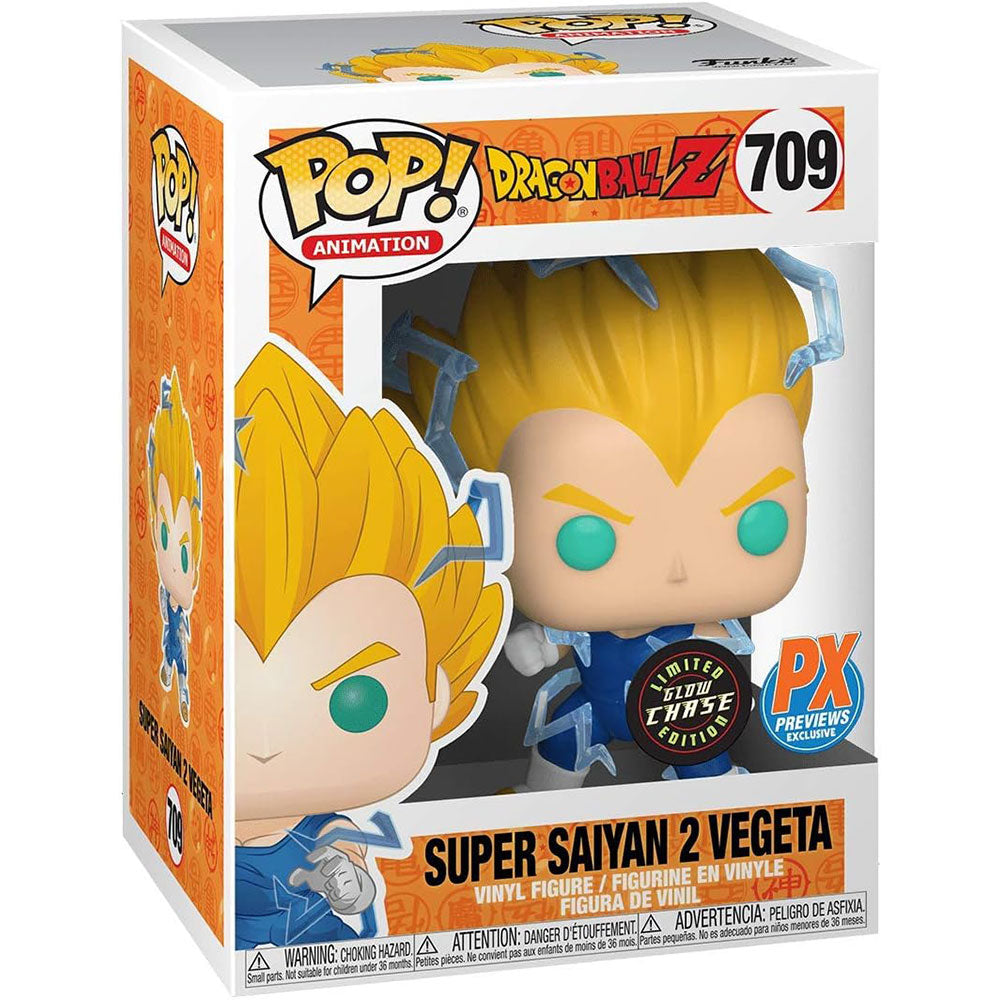 Funko POP! Dragonball Z Super Saiyan 2 Vegeta 709 (GITD Chase)