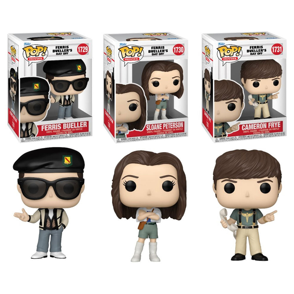 Funko POP! Ferris Buellers Day Off Common Set of 3 (1729-1731)