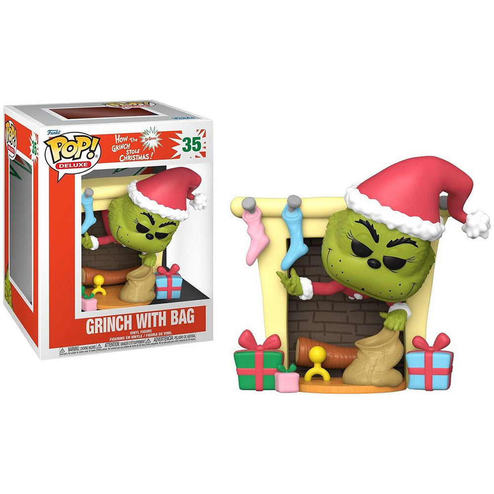 Funko POP! How the Grinch Stole Christmas Grinch with Bag 35