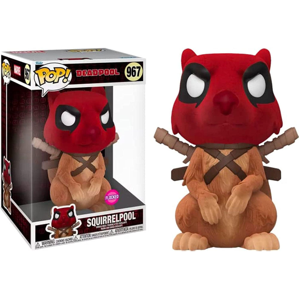 Funko POP! Jumbo Marvel Deadpool Squirrelpool 967 (Flocked)