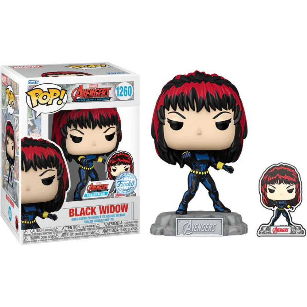 Funko POP! Marvel Avengers Black Widow 1260 (With Enamel Pin)