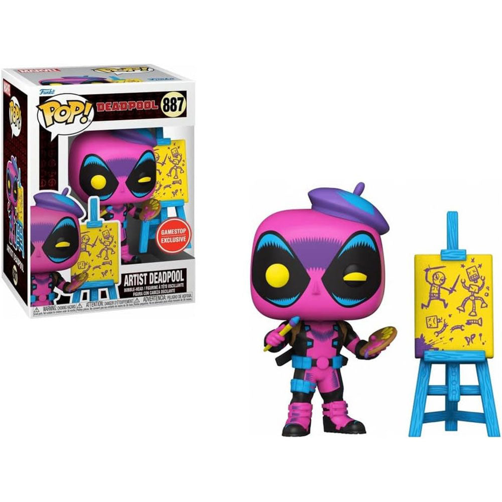 Funko POP! Marvel Deadpool Artist Deadpool 887 (Blacklight)