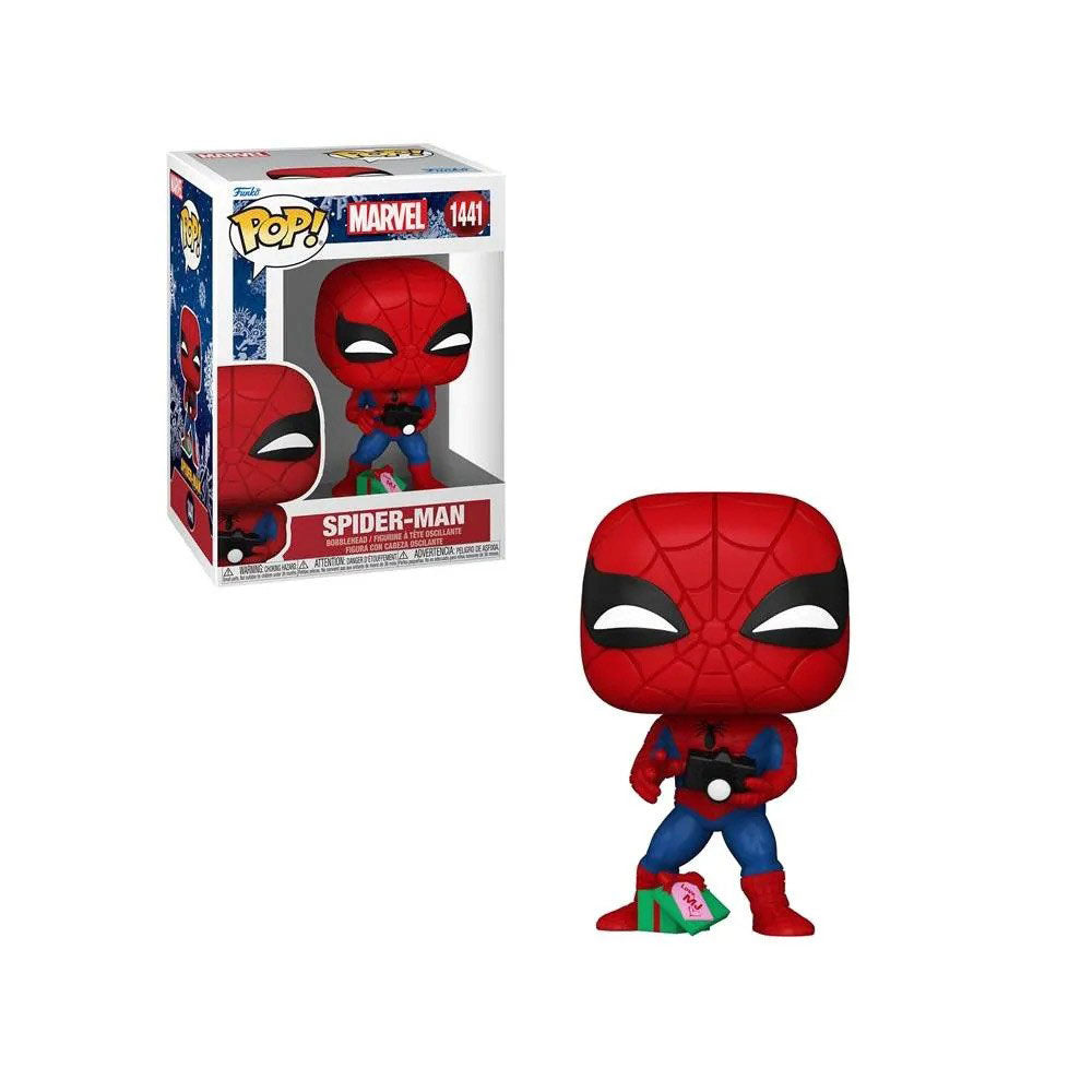 最終価格【フルコンプ棚付き】 『SPIDER-MAN』 Marvel Holiday Spiderman with Open Gift Funko Pop! Vinyl
