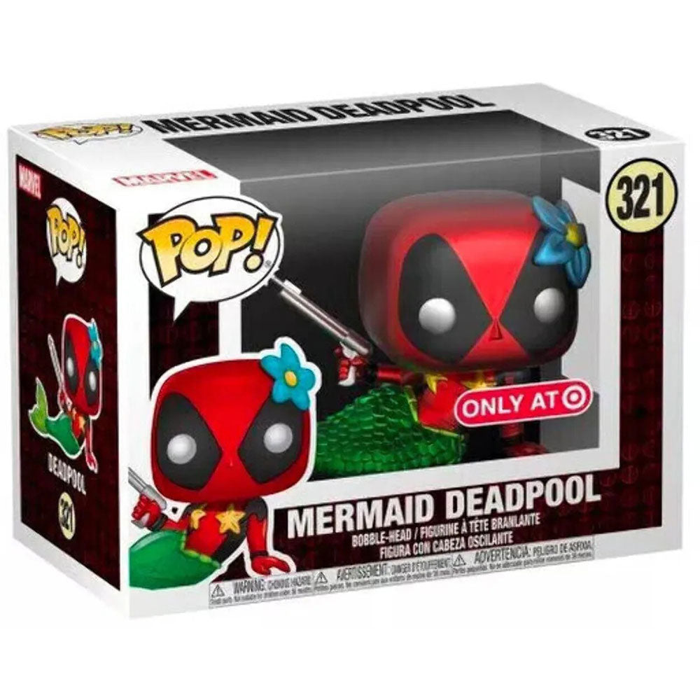 Funko POP! Marvel Mermaid Deadpool 321 (Metallic)