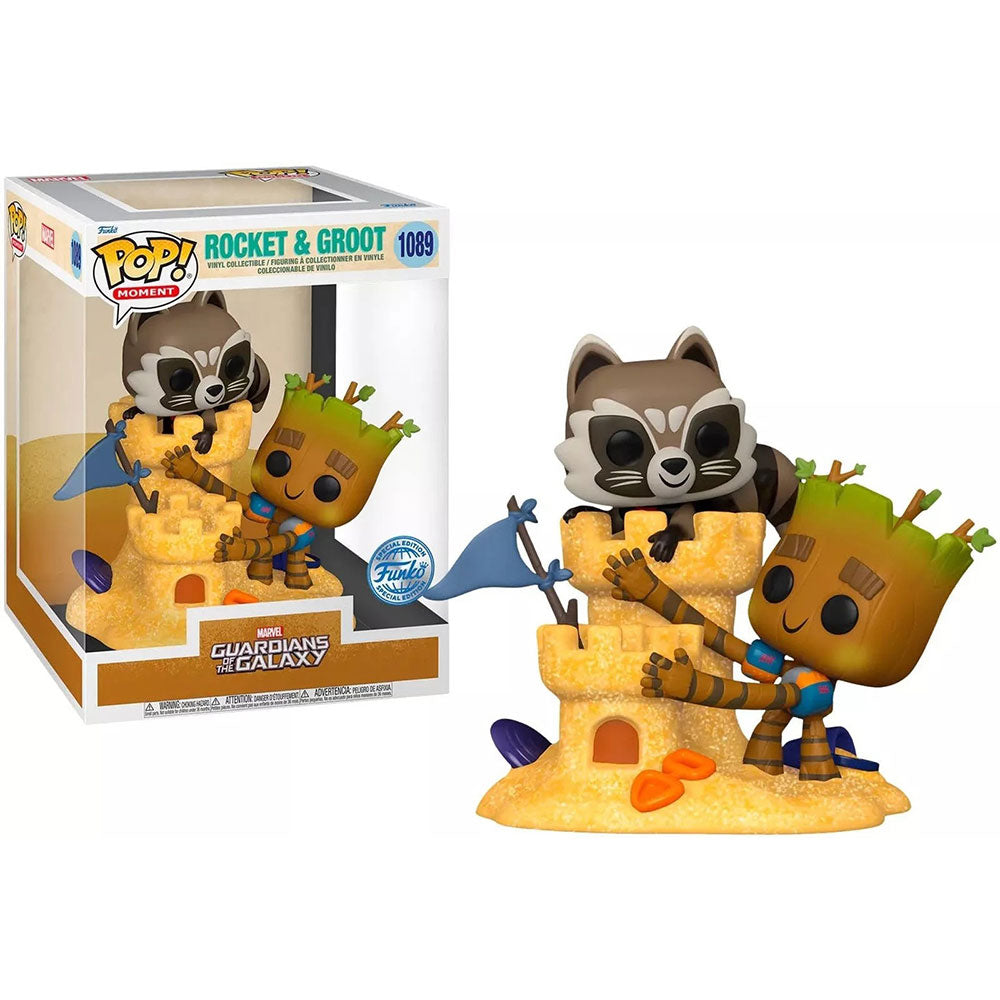 Funko POP! Marvel Rocket and Groot with Sandcastle 1089