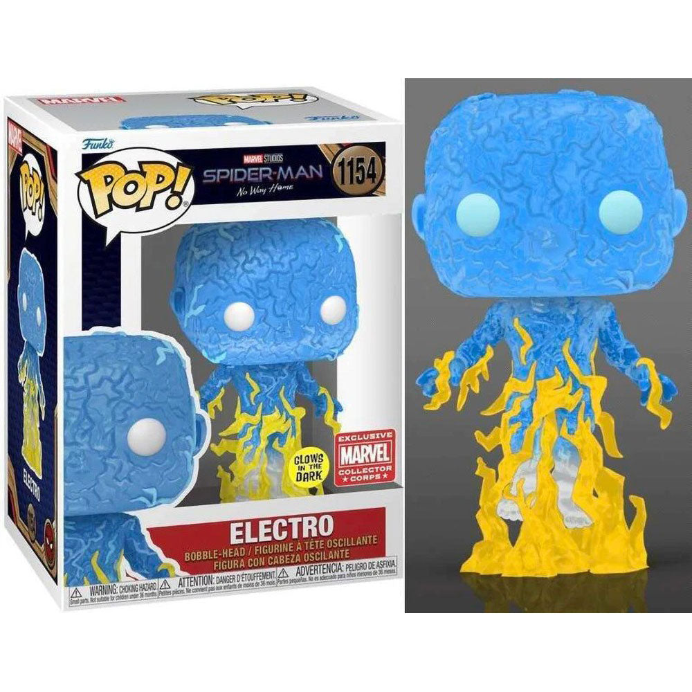 Funko POP! Marvel Spiderman Electro 1154 (GITD)