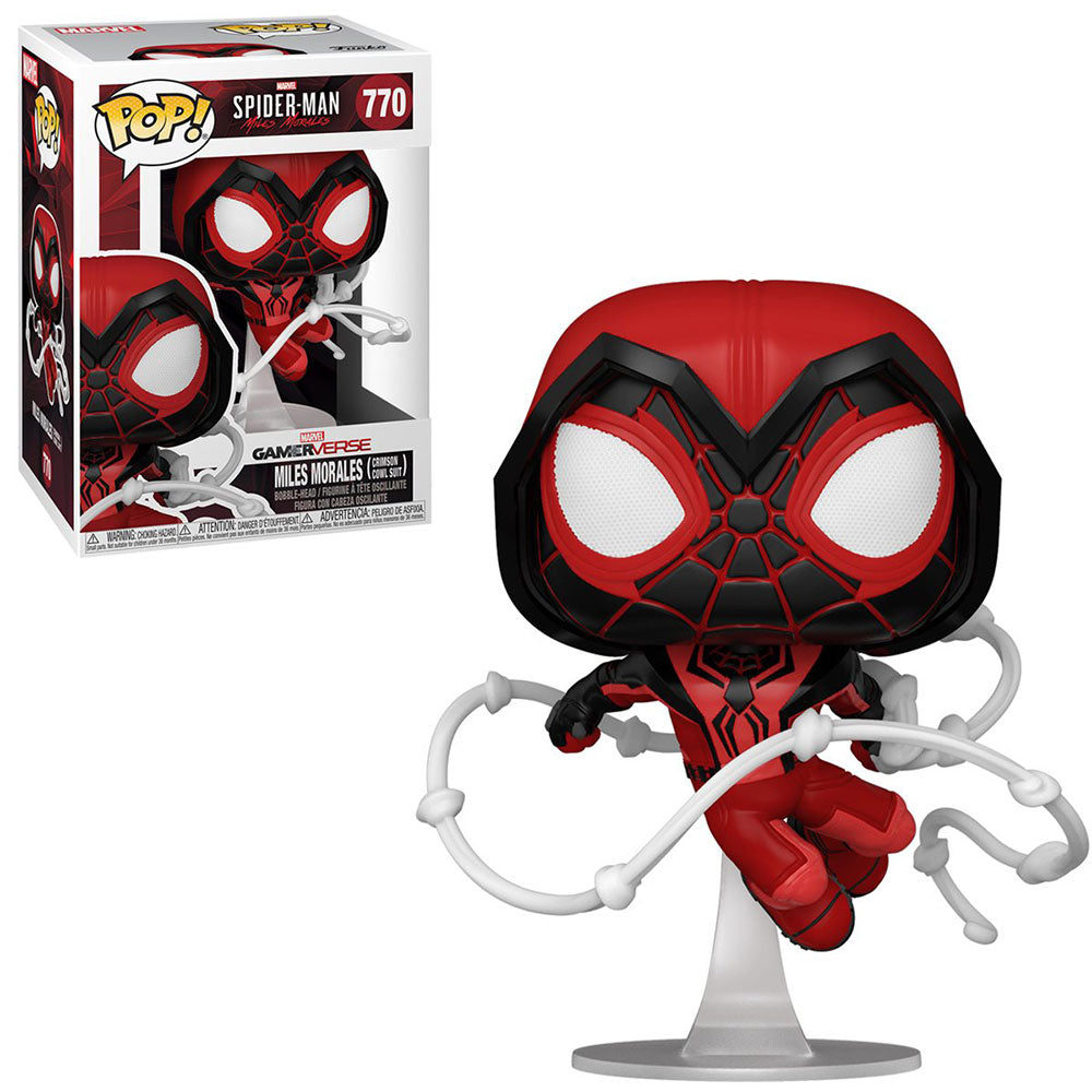 Funko POP! Marvel Spiderman Miles Morales (Crimson Cowl Suit) 770