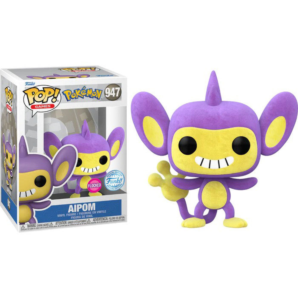 Funko POP! Pokemon Aipom (Flocked) 947 (Specialty Series Sticker)