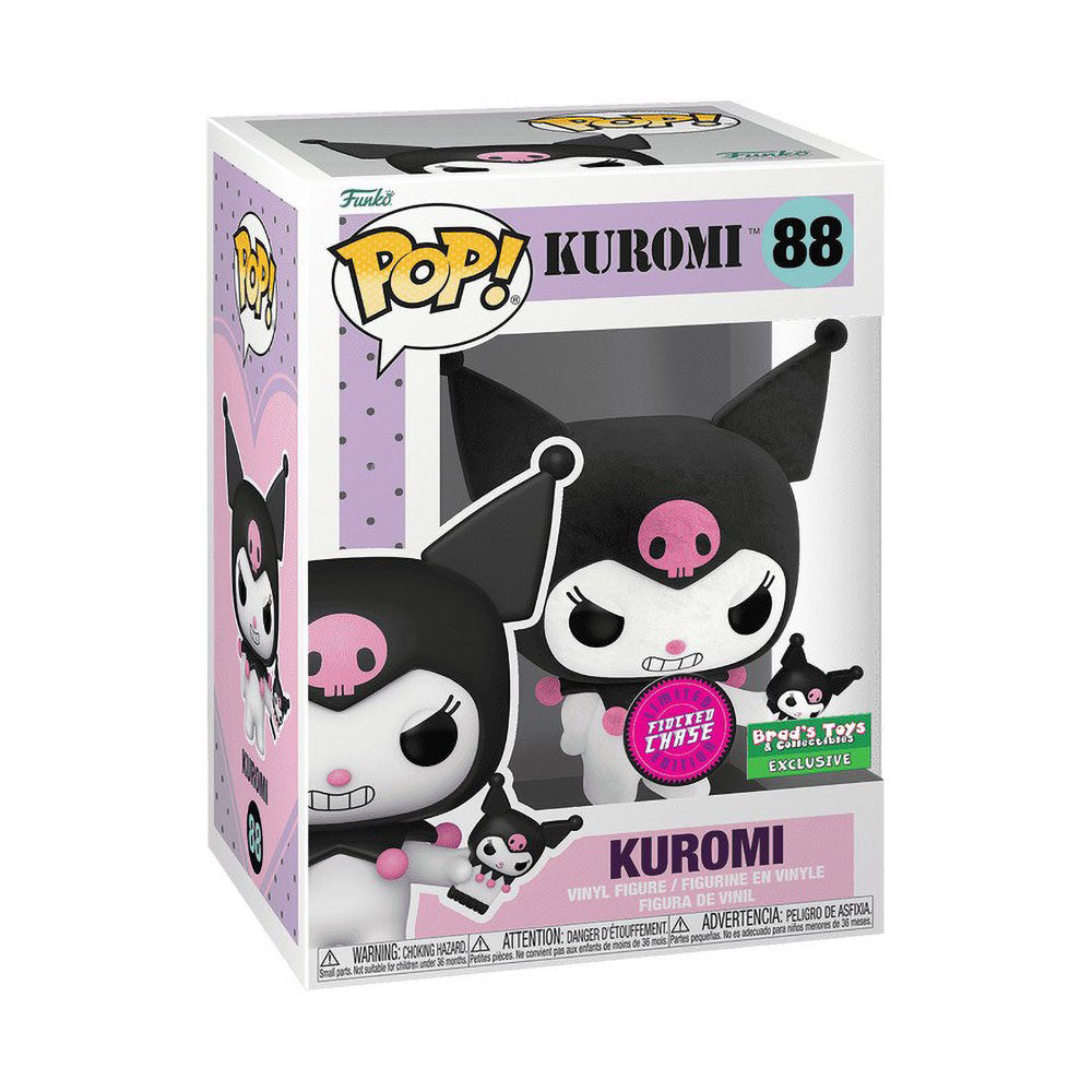 Funko POP! Sanrio Kuromi with Phone 88 (Chase Flocked)