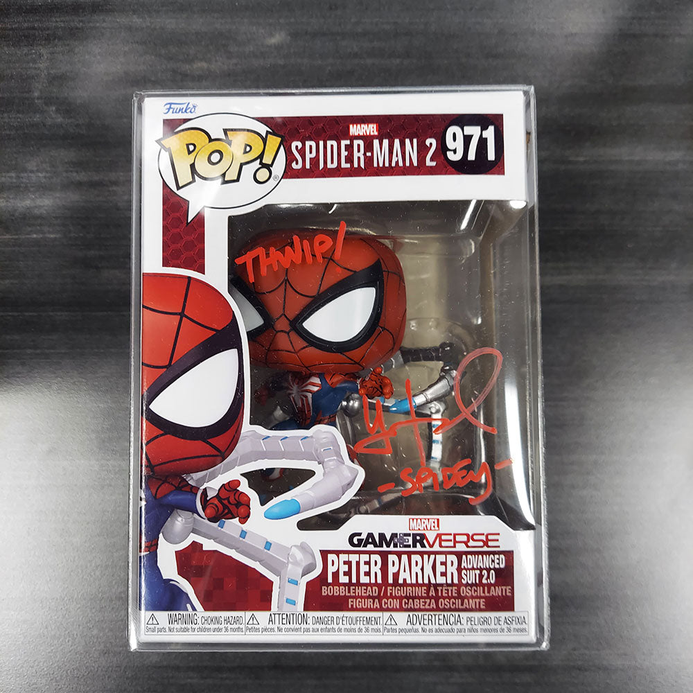 Funko POP! Signature Series Marvel Spiderman 2 Peter Parker Advanced Suit 2.0 JSA 971