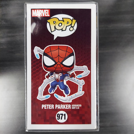 Funko POP! Signature Series Marvel Spiderman 2 Peter Parker Advanced Suit 2.0 JSA 971