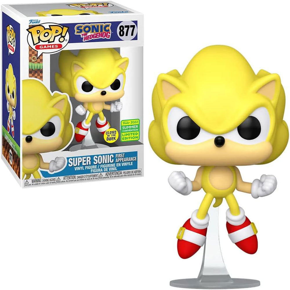 Funko POP! Sonic the Hedgehog Super Sonic First Appearance 877 (GITD)