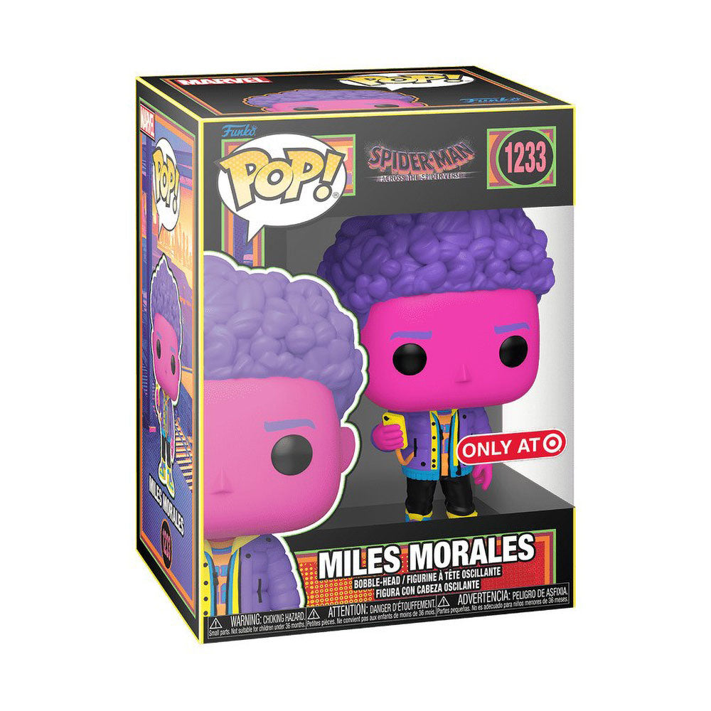 Funko POP! Spiderman Across the Spiderverse Miles Morales 1233 (Blacklight Reactive)