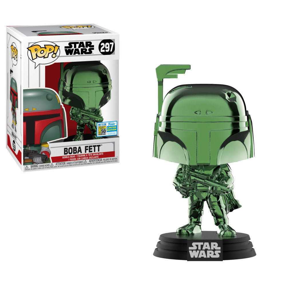 Funko POP! Star Wars Boba Fett Green Chrome (SDCC 50th Show Edition)