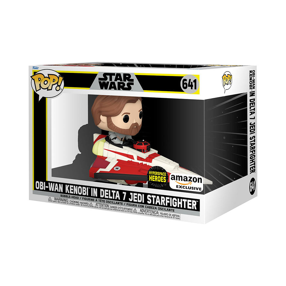 Funko POP! Star Wars Obi Wan Kenobi in Delta 7 Jedi Starfighter