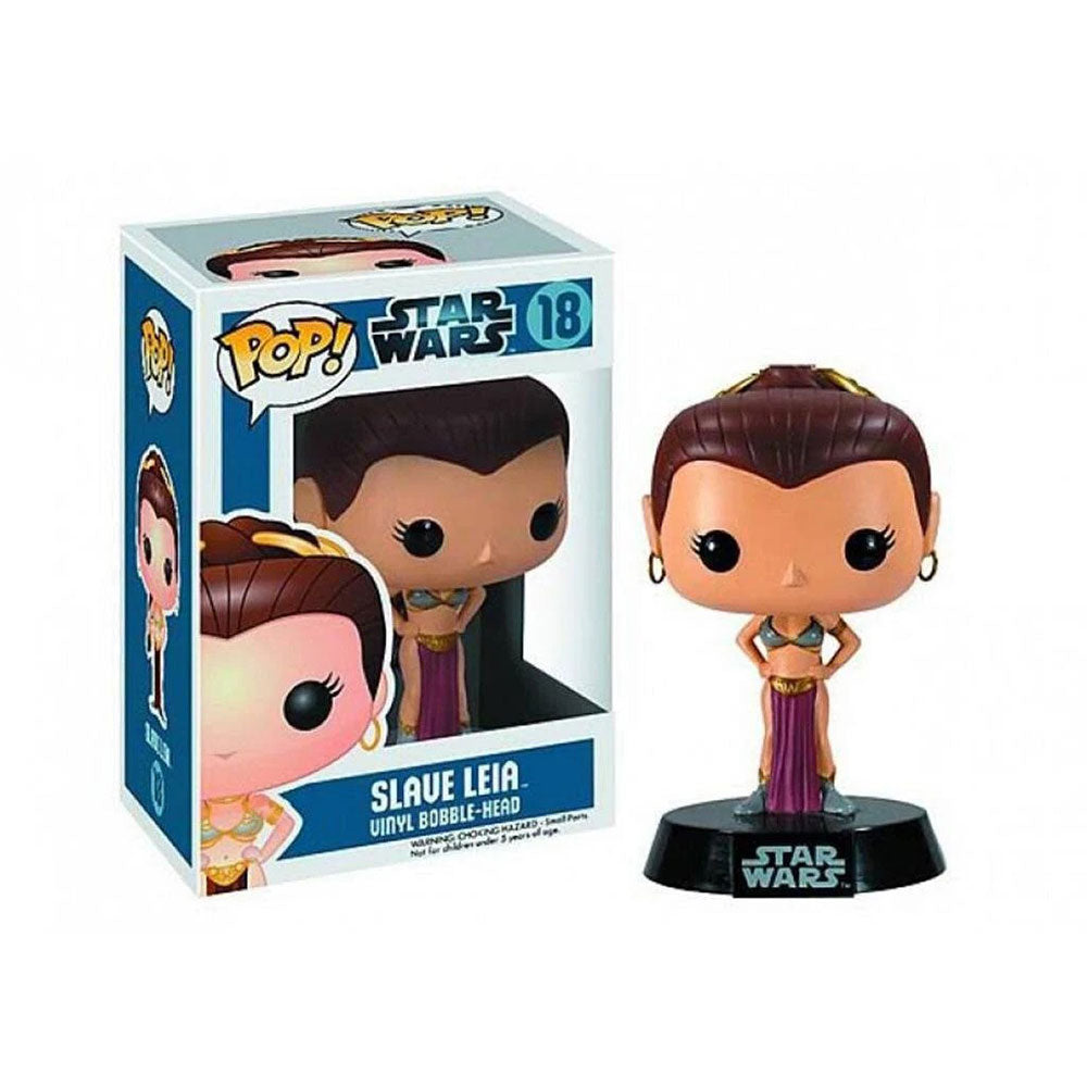 Funko POP! Star Wars Slave Leia 18 (Blue Box Small Text 2015)