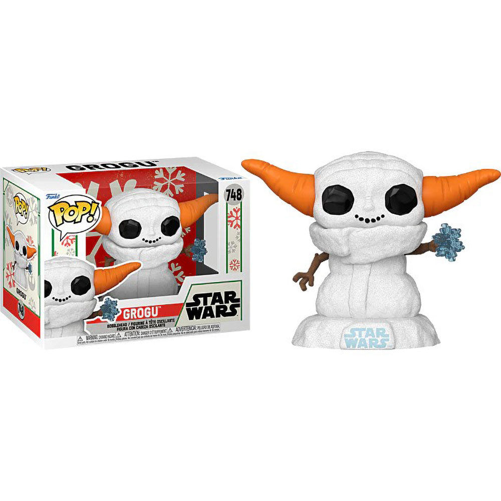 Funko POP! Star Wars The Mandalorian Holiday Grogu (Snowman) 748