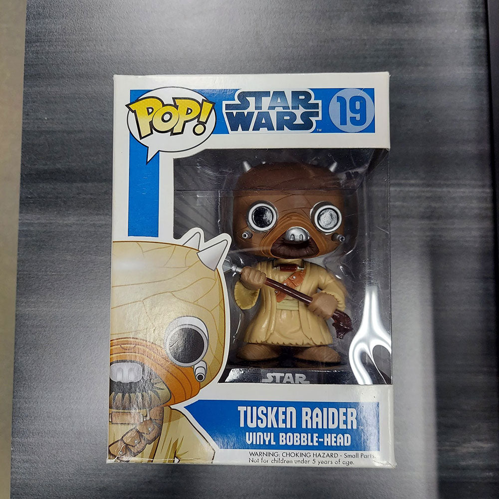 Funko POP! Star Wars Tusken Raider 19 (Blue Box Big Text 2012) Condition 8.5/10