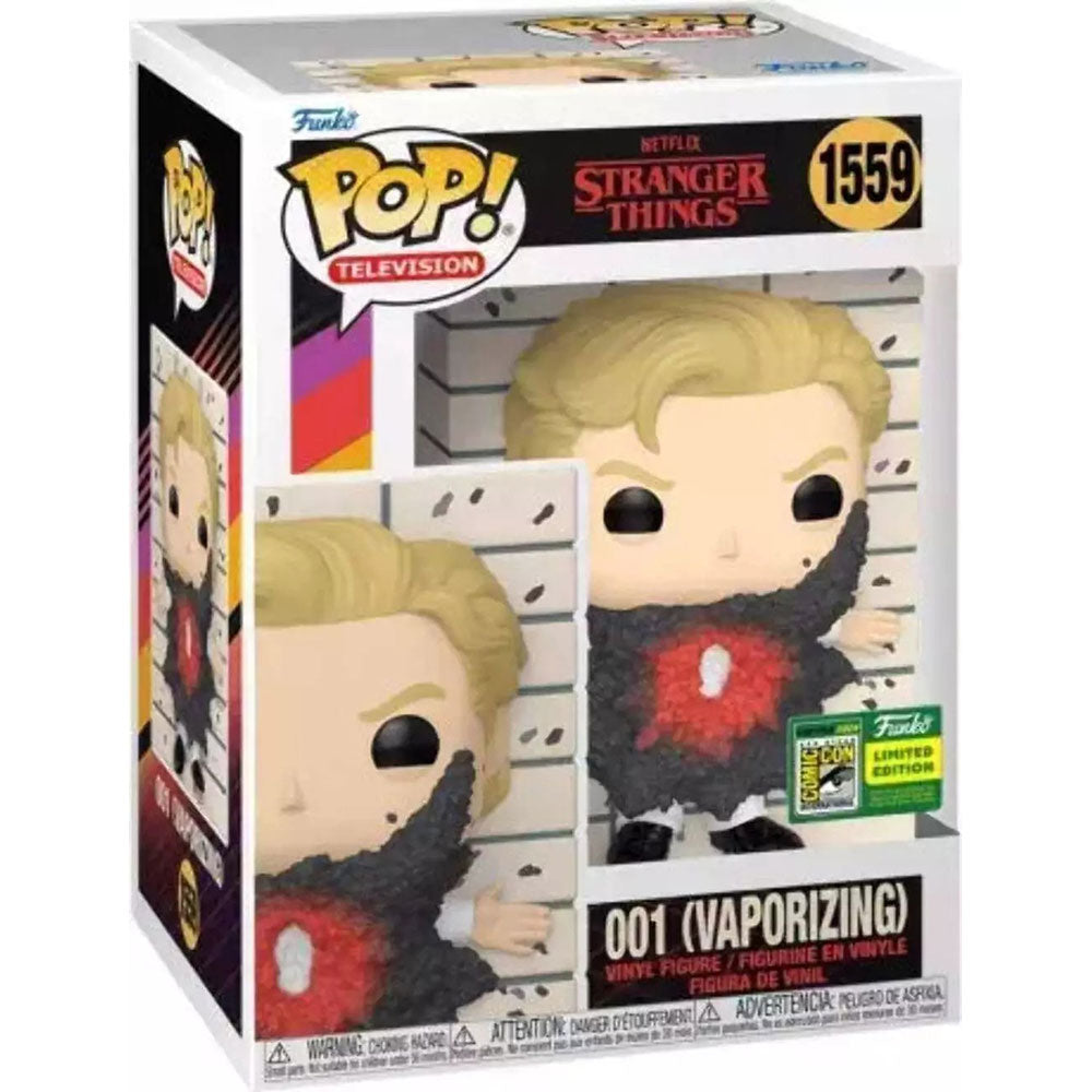 Funko POP! Stranger Things 001 (Vaporizing) 1559 (Comic Con Sticker)