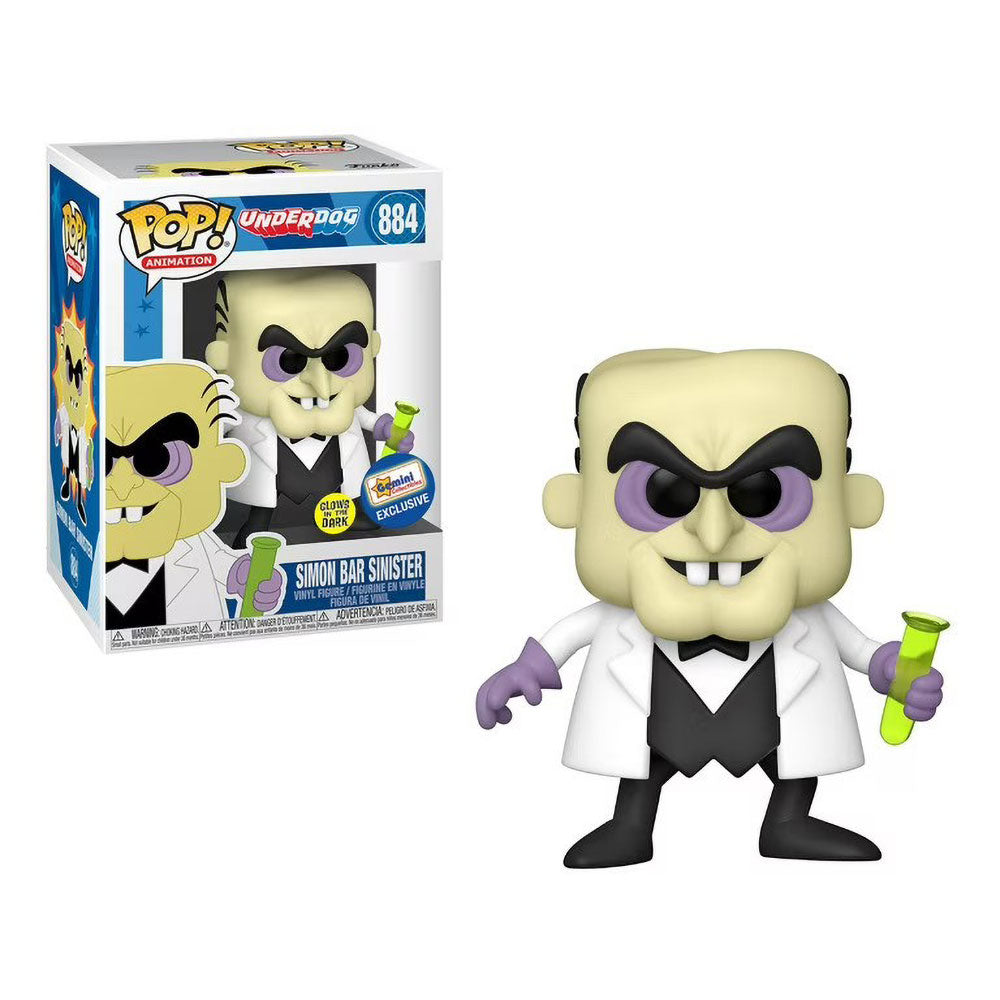 Funko POP! Underdog Simon Bar Sinister 884 (GITD)