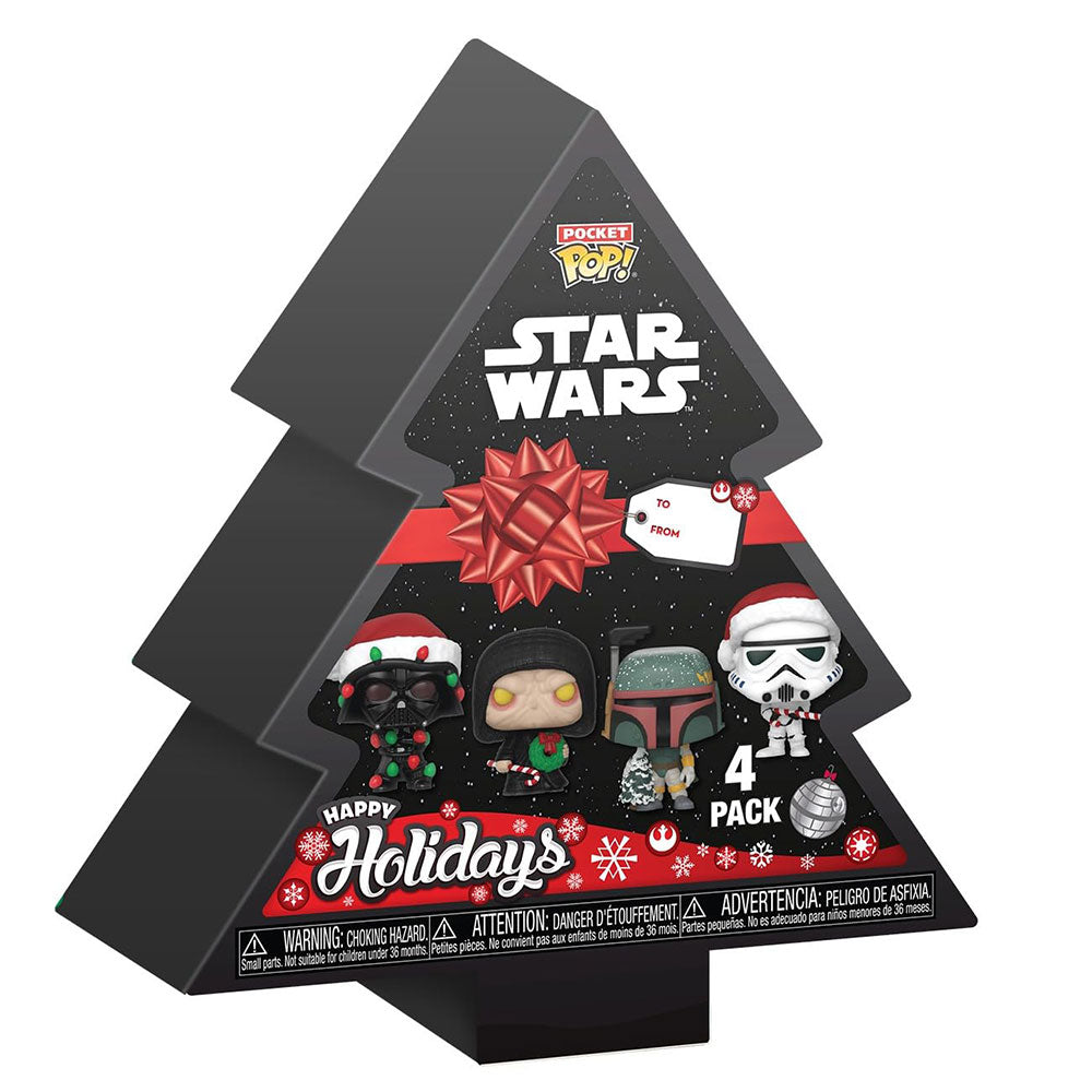 Funko Pocket POP! Star Wars Holiday Tree 4 Pack