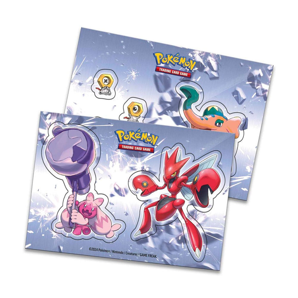 Pokemon TCG Stacking Tin 2024 (Style Varies: Includes 3 Booster and 2 Sticker Sheets)