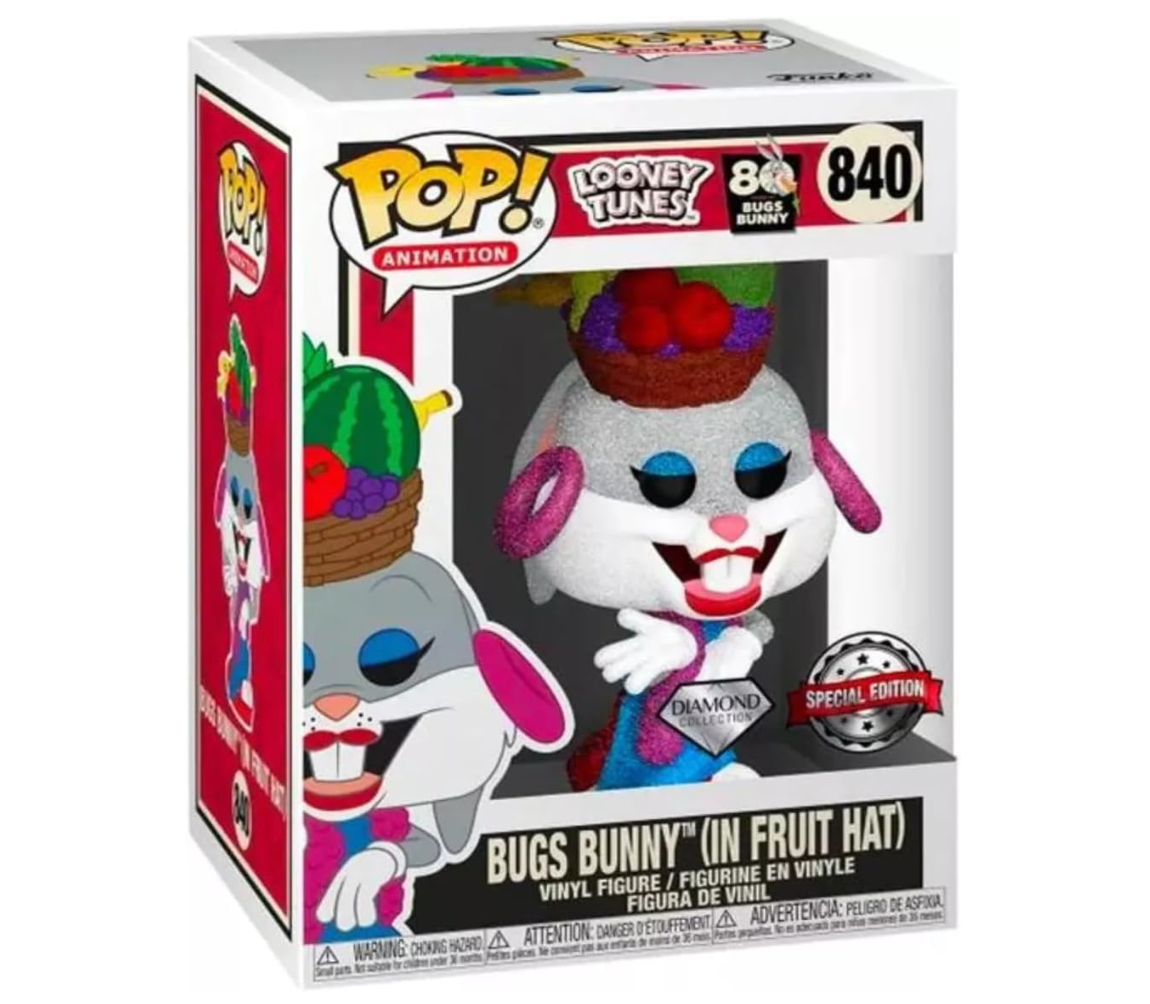 Funko POP! Looney Tunes Bugs Bunny (In Fruit Hat) Diamond Collection Special Edition Sticker 840