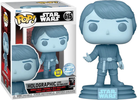 Funko POP! Star Wars Holographic Luke Skywalker 615 POP SCV