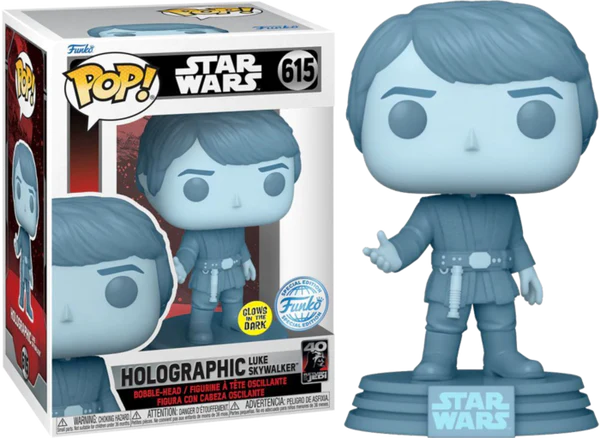 Funko POP! Star Wars Holographic Luke Skywalker 615 POP SCV