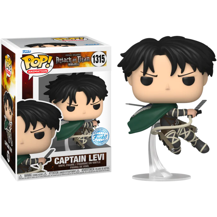 Funko POP! Attack On Titan Captain Levi 1315 POP SCV