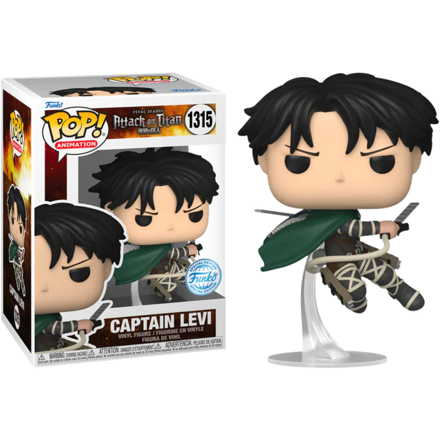 Funko POP! Attack On Titan Captain Levi 1315 POP SCV