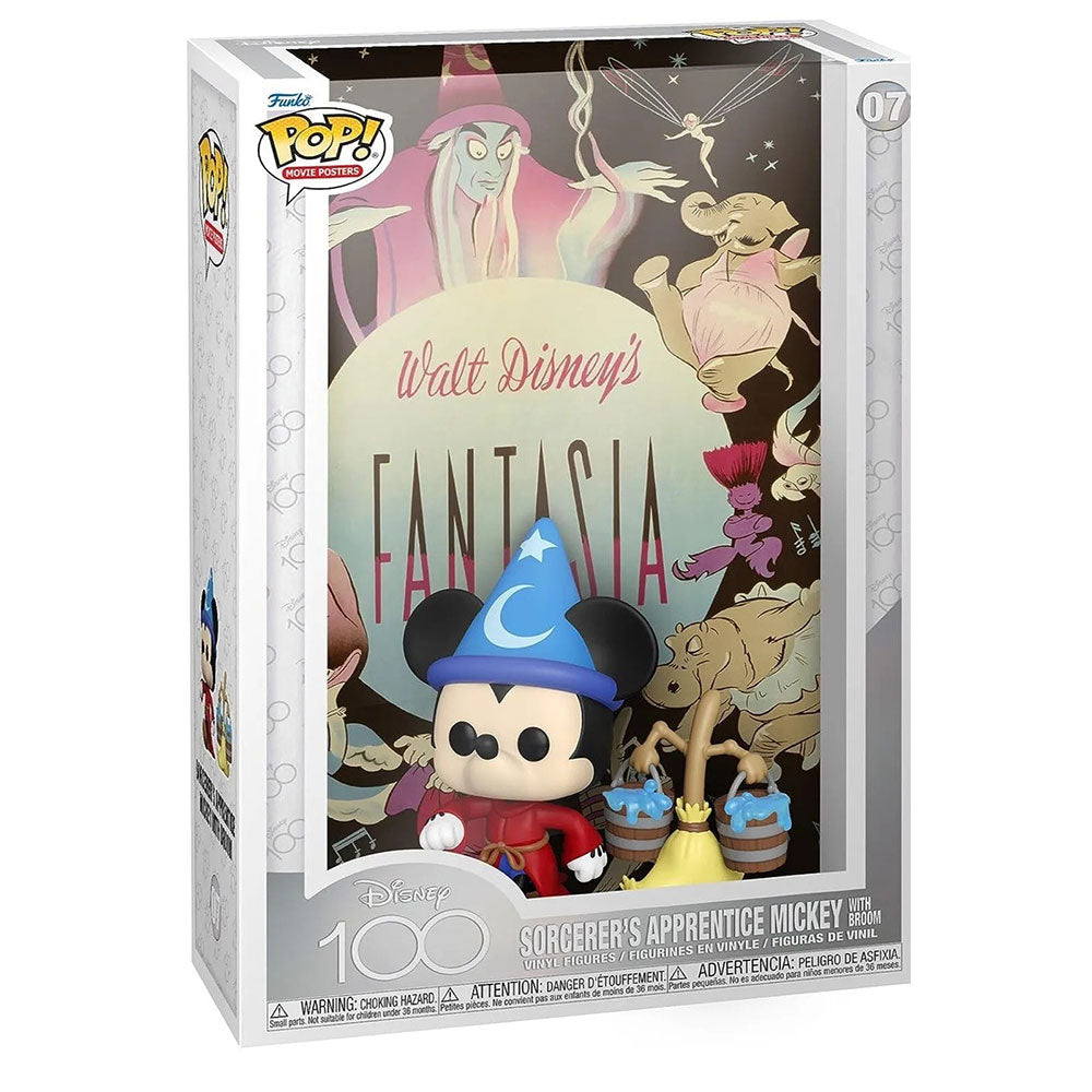 Funko POP! Movie Poster Sorcerer's Apprentice Mickey with Broom 07