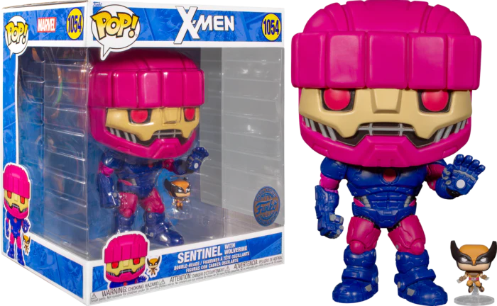 Funko POP! X-Men Sentinel with Wolverine 1054 POP SCV